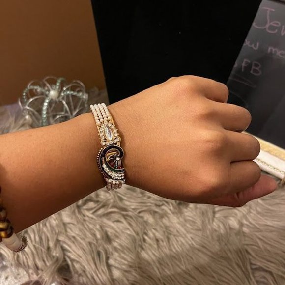 2 Peacock Bangle Bracelets - Picture 7 of 8